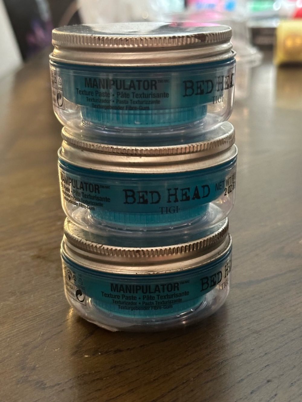 TIGI Bed Head Manipulator Texturizing Putty with Firm Hold- 3 Jars